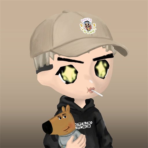 Nostalgio character in hand-painted retro style